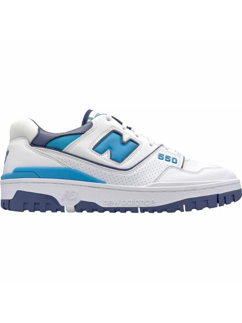 New Balance Men's 10.5 Spikeless 550 White/Navy/Blue Golf Shoes